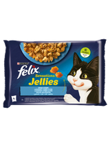 FELIX Sensations Jellies Karma dla kotów smaki rybne w galaretce 4x85g