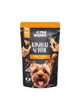PAN MIĘSKO Kawałki w sosie Indyk z kaczką 10x150g dla psa