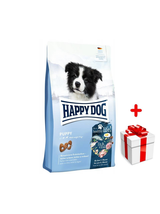HAPPY DOG Fit&Vital Puppy, sucha karma, dla szczeniąt, 1-6 miesięcy, 10 kg + niespodzianka dla psa GRATIS!