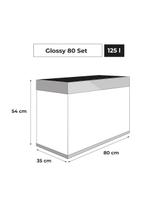 AQUAEL ZESTAW GLOSSY ST 80 D&N SZARY+SZAFKA
