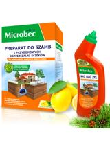 BROS MICROBEC 1,2 KG ULTRA CYTRYNA + BROS Microbec WC Bio Żel 750 ml
