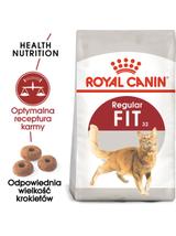 ROYAL CANIN  FIT 32 10kg karma sucha dla kotów dorosłych, wspierająca idealną kondycję + niespodzianka dla kota GRATIS!