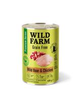 WILD FARM Premium Grain Free Wild Boar and Chicken 400g  - bezzbożowa karma dla kota