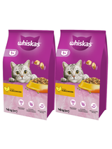 WHISKAS Adult 2x14 kg - sucha karma dla dorosłego kota, z pysznym kurczakiem