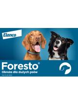 ELANCO Foresto Obroża dla psów powyżej 8kg+ Cestal Dog Plus tabletki na odrobaczanie psów 2 sztuki