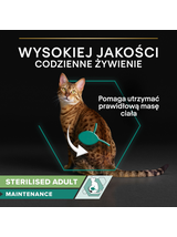 PRO PLAN Sterilised Mokra karma dla kotów wysterylizowanych z wołowiną i kurczakiem w sosie 10x85g