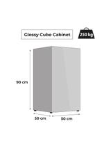 AQUAEL ZESTAW GLOSSY CUBEST 50 D&N SZARY+SZAFKA