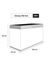 AQUAEL ZESTAW GLOSSY ST 100 D&N SZARY+SZAFKA