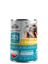 Frendi kawałki w delikatnym sosie z kurczakiem 400g dla kota