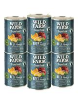 WILD FARM Superfood Beef 6x400g bezzbożowa karma dla psa