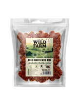 WILD FARM Serduszka z kaczką i ryżem 500g przysmak dla psa