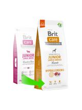 BRIT CARE Dog Hypoallergenic Junior Large Breed Lamb 12kg