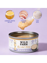 WILD FARM Special Soup 6x80g Hairball – aromatyczna zupka - wsparcie prawidłowego nawodnienia