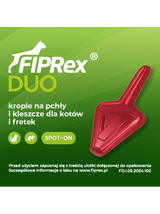 FIPREX DUO 50 mg + 60 mg roztwór do nakrapiania dla kotów i fretek