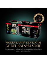 SHEBA Kitten Wybór Smaków saszetki 40x85 g – mokra karma pełnoporcjowa dla kociąt, w sosie (kawałki z: łososiem, kurczakiem)