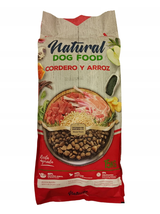 Natural Dog Food Jagnięcina & Cielęcina 14,5kg. 62% mięsa - Bez kurczaka Opakowanie uszkodzone (8713) !!!