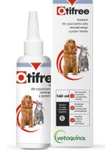 VETOQUINOL Otifree 160ml Dla Psów I Kotów Do Czyszczenia Uszu