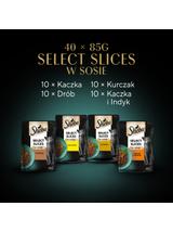 SHEBA Selection Select Slices Drobiowe Smaki saszetki  40x85g