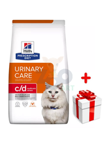 HILL'S PD Prescription Diet Feline c/d Kurczak Urinary Stress 1,5kg + niespodzianka dla kota GRATIS!