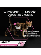 PRO PLAN Delicate Digestion Mokra karma dla kotów z indykiem w sosie 10x85g