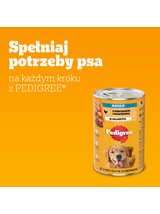 PEDIGREE Adult puszka 1200g - mokra karma pełnoporcjowa dla dorosłych psów, z kurczakiem w galaretce