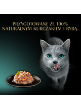 SHEBA Filets z kurczakiem, rybami oceanicznymi i krewetkami w sosie, tacka 60g