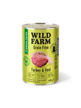 WILD FARM Premium Grain Free Turkey and Veal 400g  - bezzbożowa karma dla kota sterylizowanego
