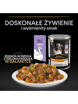 PRO PLAN Everyday Nutrition Adult Karma dla psów bogata w indyka w galaretce 3x400g (2+1 gratis)
