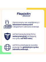 VETOQUINOL Flexadin Advanced Dietetyczna Karma Uzupełniająca Dla Psów  180g (60 kąsków) + NIESPODZIANKA DLA PSA GRATIS!!