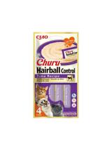 INABA  Churu Hairball przysmak dla kota o smaku tuńczyka 4x14g