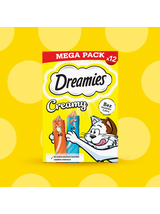 DREAMIES Creamy z kurczakiem i z łososiem 12x10g