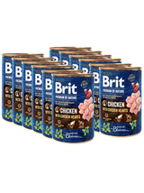 Brit Premium by Nature Chicken With Chicken Hearts 12x400g