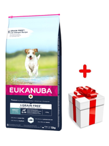 EUKANUBA Adult Small&Medium Grain Free 12kg + niespodzianka dla psa GRATIS!