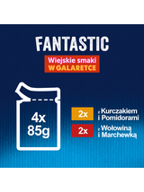 FELIX Fantastic w galaretce z kurczakiem i wołowiną 12x(4x85g)
