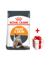 ROYAL CANIN Hair&Skin Care 4kg karma sucha dla kotów dorosłych, lśniąca sierść i zdrowa skóra + niespodzianka dla kota GRATIS!