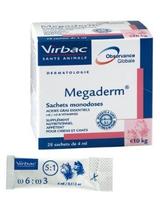 VIRBAC Megaderm 28x4 ml suplement diety dla psów i kotów do 10kg na problemy skórne