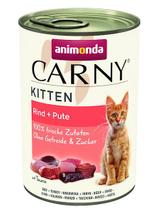 ANIMONDA Cat Carny Kitten smak: wołowina, indyk 12x400g