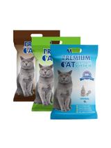 Premium Cat Żwirek Bentonitowy Zbrylający - Mix 3x5L