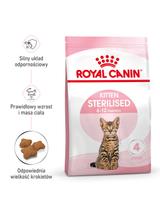 ROYAL CANIN  Kitten Sterilised 2kg karma sucha dla kociąt od 6 do 12 miesiąca życia, sterylizowanych