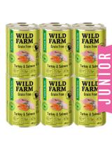 WILD FARM Premium Grain Free Turkey and Salmon Junior 12x400g  - bezzbożowa karma dla kociąt