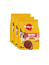 PEDIGREE Adult 3x2,6kg (małe rasy) - sucha karma dla psów z kurczakiem i warzywami