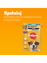 PEDIGREE Adult saszetka 12x100g - mokra karma dla psów z kurczakiem i warzywami w sosie
