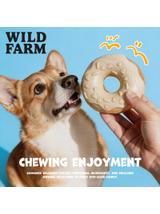 WILD FARM donut kolagenowy z kurczakiem i kokosem 7cm 10x50g przysmak dla psa