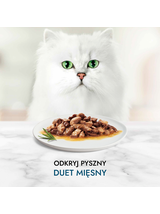 GOURMET Perle karma dla dorosłych kotów Mięsny Duet 4x85g