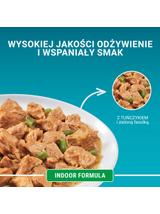 Purina One Indoor Formula Karma dla kotów z tuńczykiem i zielona fasolką 85 g
