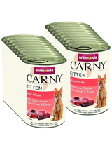 ANIMONDA Cat Carny Kitten smak: wołowina, indyk 18x400g