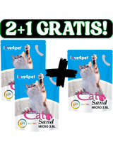 Żwirek Silikonowy dla Kota Cat Sand Micro - PH Control 3,8l  2+1 GRATIS!!! ( Zmienia kolor, aby sprawdzić wczesne oznaki choroby)