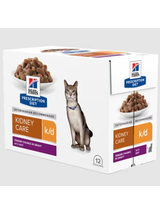 HILL'S PD Prescription Diet Feline k/d Kidney Care Wołowina 6x85g - saszetka