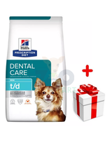 HILL'S PD Prescription Diet Canine t/d Mini Dental Care 3kg + niespodzianka dla psa GRATIS!