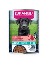 EUKANUBA Mokra karma dla psów dorosłych, bogata w wołowinę i dynię 6x400g + 400g Gratis